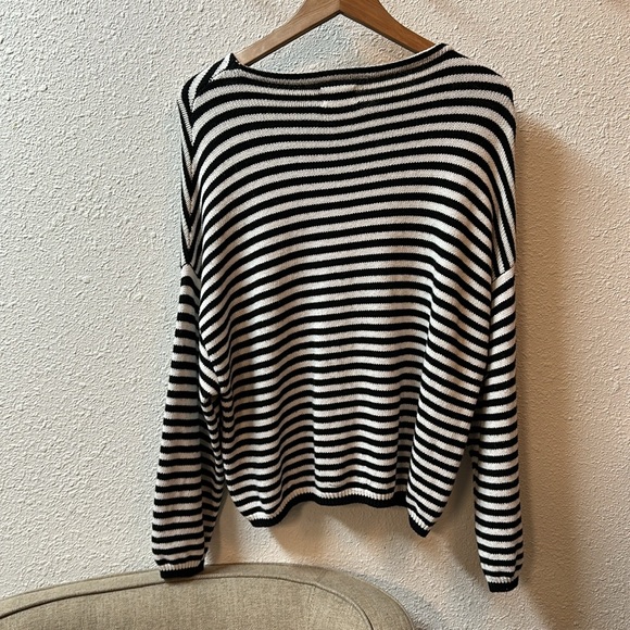 Sundays || cotton wool blend classic striped sweater - Picture 5 of 6